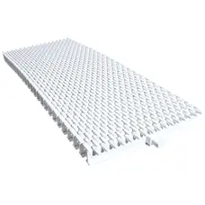 Переливна решітка Aquaviva Grift з центральним з'єднанням 245x25 мм (біла)