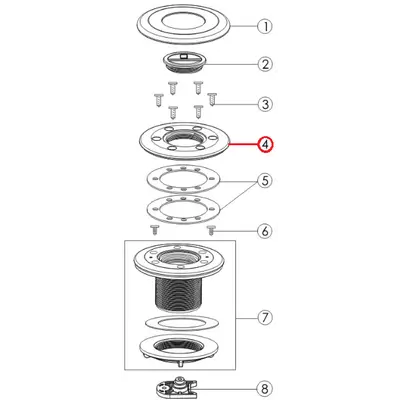Фланець форсунки пилососної EM2836