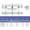 Переливна решітка Kripsol NMR 2520.C з потрійним з'єднанням 245х20 мм