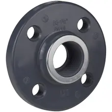 Фланець ПВХ Hidroten 1010056, жорсткий з металевим кільцем, ВР 2"