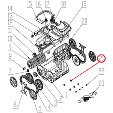 Заднє гальмівне колесо до пилососа Wybotics WY200, (Bottom obstacle wheel №21)