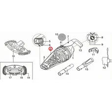 Корпус під фільтр Kokido прозорий для пилососа Telsa EV50