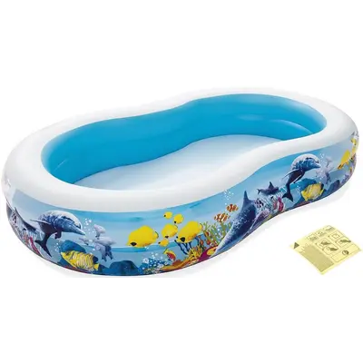 Дитячий надувний басейн Bestway 54118 (262х157х46 см)