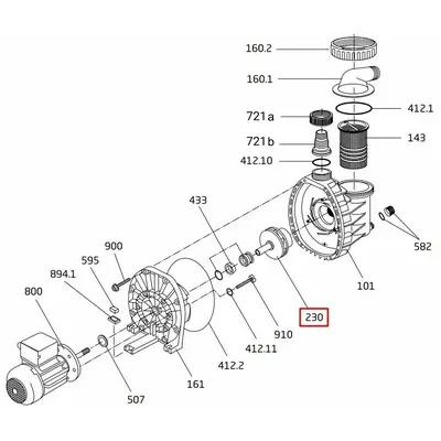 Крильчатка насоса Speck BADU MAGIC ІІ/11 (292.1623.046)