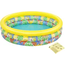 Дитячий надувний басейн Bestway 51203 (168x38 см) Квітковий рай