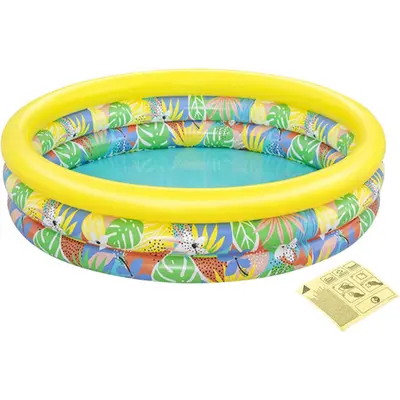 Дитячий надувний басейн Bestway 51203 (168x38 см) Квітковий рай