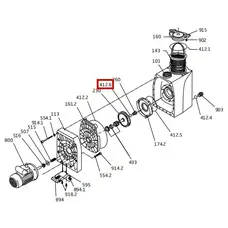 Ущільнююче кільце гайки крильчатки Viton Speck BADU Resort 30-110 (292.3541.222)