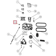 Кришка зарядного порту для робота-пилососа Fairland X30-X80 (1223011100003)