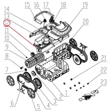 Приводний двигун до пилососа Wybotics WY200 (No 12 B.WYBOT S1.04.001)