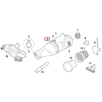 Насадка під щітку Kokido для пилососа Voltera EV35 (прозорий контейнер)