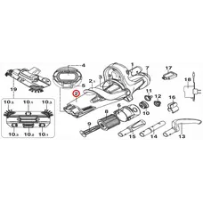 Колба фільтра Kokido для пилососів Voltera EV56/EV60 зі зливним клапаном та важелем (прозора)