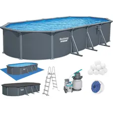 Збірний басейн Bestway Hydrium 561CW (732х366х132 см) з пісочним фільтром, драбиною та тентом