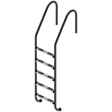 Сходи для басейну Flexinox Standard Nero (5 сходинок) Black, AISI-316L