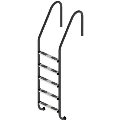 Сходи для басейну Flexinox Standard Nero (5 сходинок) Black, AISI-316L