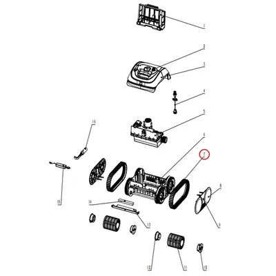 Ремінь для робота-пилососа Wybotics C1 (S.WY3312Pro.14.007)