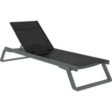 Шезлонг Aquajoy Tropic, темно-сірий із чорним