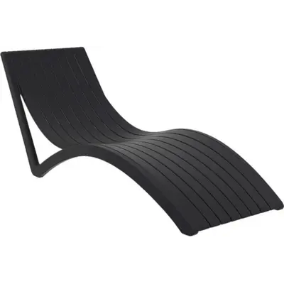 Шезлонг Aquajoy Slim, чорний