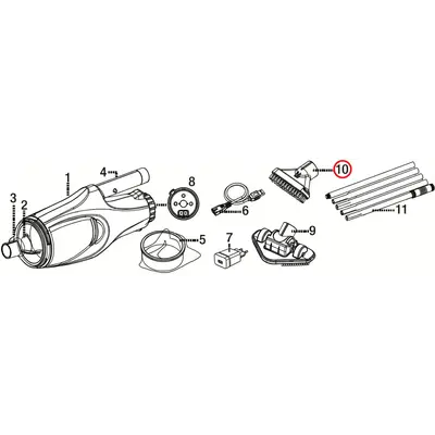 Щітка вузька Kokido для пилососа Telsa EV05