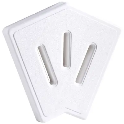 Кутовий елемент Aquaviva для переливної решітки Classiс та Grift, (45°, 295/25 мм, білий)