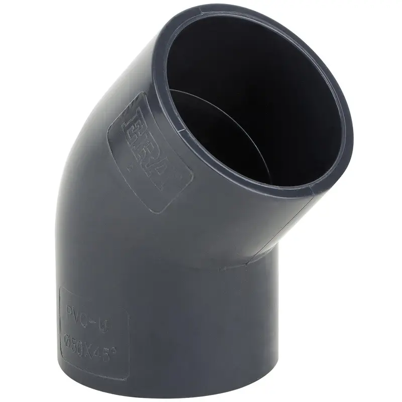 Коліно ПВХ Era USE0163 45°, d63 мм