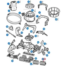 Пінні валики для передньої/задньої частини пилососа Hayward Aquavac 600/650