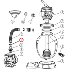 Хомут шланга для фільтраційної установки Aquaviva Lagoon, (206002092)