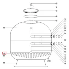 Дюзова коробка фільтра Aquaviva high bed (DAKH)