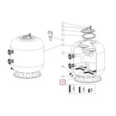 Дюзи для фільтра Emaux L1800-2000 (129 мм)