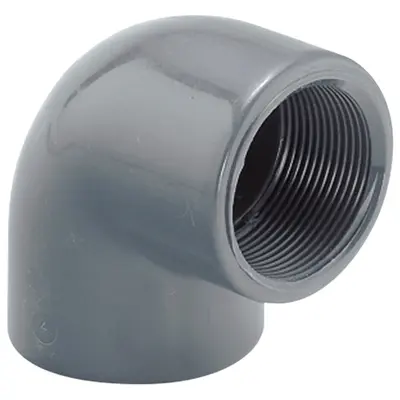 Коліно перехідне ПВХ Hidroten 1002260, з внутрішньою різьбою, d75-1 1/2"