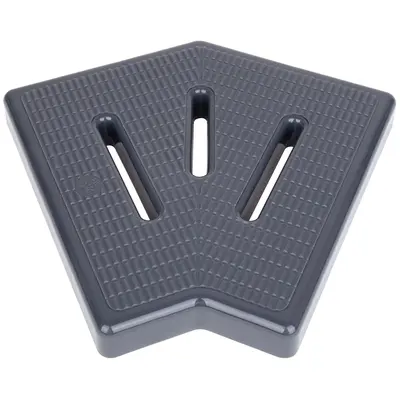 Кутовий елемент Aquaviva KKG-20-2 Classic для переливної решітки, 45°, 195х25 мм (сірий)