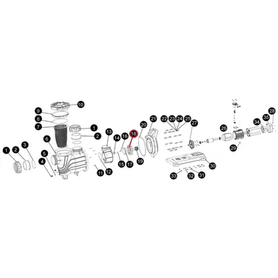 Крильчатка насоса SLP400/400Т, (A03070174 №18)