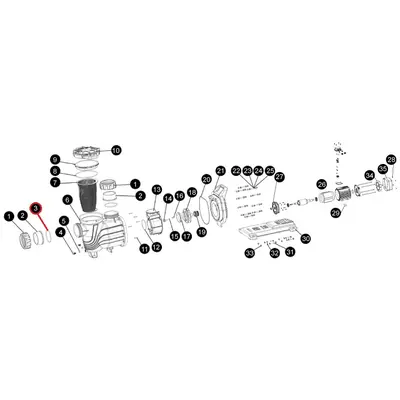 Ущільнювальне кільце з'єднувальної муфти насоса SLP d114x5.7