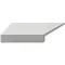 Кутовий Г-подібний елемент бортової плитки Aquaviva Granito Light Gray, 595x345x50(20) мм (лівий/45°)