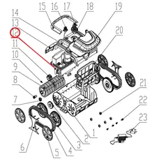 Привідний механізм і акумулятор до пилососа Wybotics WY200, (Driving & battery kit №12)