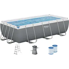 Каркасний прямокутний басейн Bestway 56441 (404х201х100 см) з картриджним фільтром та драбиною