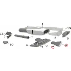 Плоска насадка зі щіткою Kokido для пилососа Telsa EV15