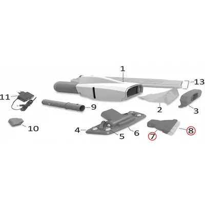 Плоска насадка зі щіткою Kokido для пилососа Telsa EV15