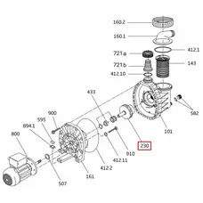 Крильчатка насоса Speck BADU PICCO ІІ/MAGIC ІІ/4 (292.1623.048)