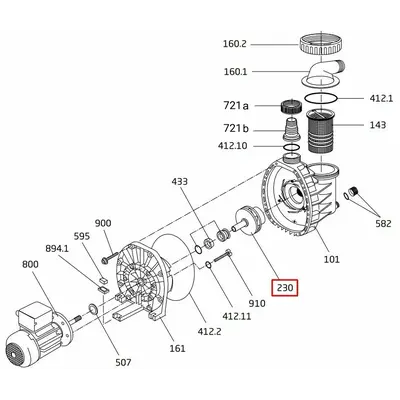 Крильчатка насоса Speck BADU PICCO ІІ/MAGIC ІІ/4 (292.1623.048)