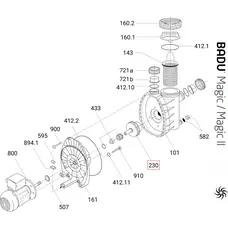 Крильчатка насоса Speck BADU MAGIC ІІ/6 (292.1623.002)