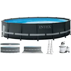 Каркасний басейн Intex 26330 ULTRA XTR (549х132 см) з пісочним фільтром, драбиною та тентом