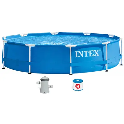 Каркасний басейн Intex 28202 (305х76 см) з картриджним фільтром