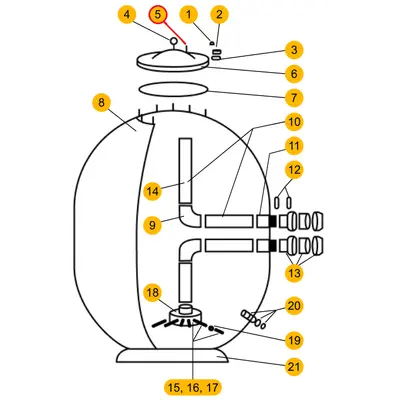 Клапан скидання повітря фільтра Aquaviva AP
