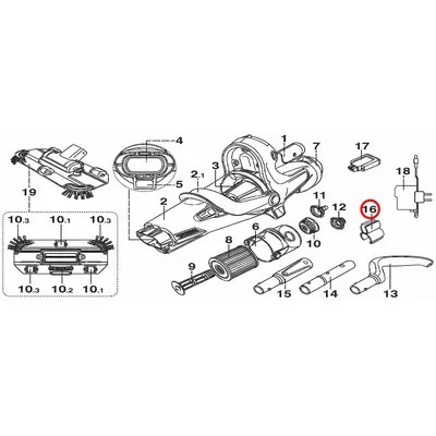 Кріплення шланга Kokido для пилососа Voltera EV60