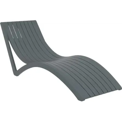 Шезлонг Aquajoy Slim, темно-сірий