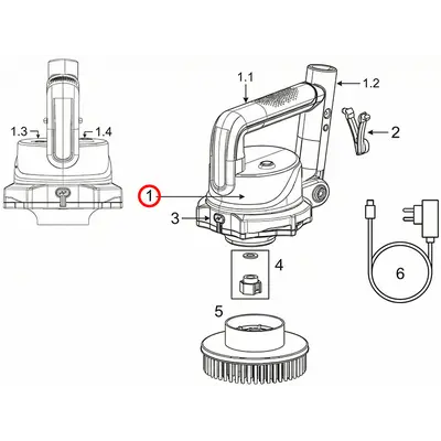 Блок мотора з акумулятором Kokido SCRUBBY