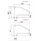 Поручень Flexinox 87168019 для римських сходів FX-01 (1255 мм, анкер, AISI-316L)