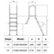 Сходи для напівзаглиблених басейнів Hayward (4 сходинки), AISI-304