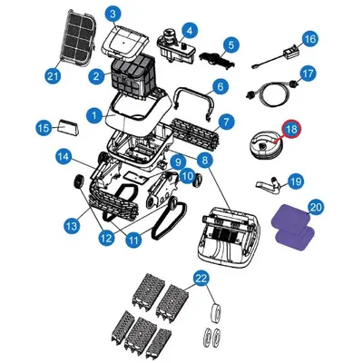 Плаваючий силовий агрегат для Aquaviva 7311 Black Pearl (30591)