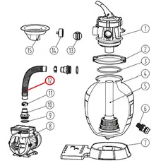 Шланг 1-1/4”x45 см для фільтраційної установки Aquaviva Lagoon, (210000544)